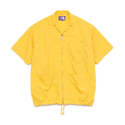 TNF PURPLE LABEL Yellow Zip Pocket Short Sleeve Shirt NT3321N-Y