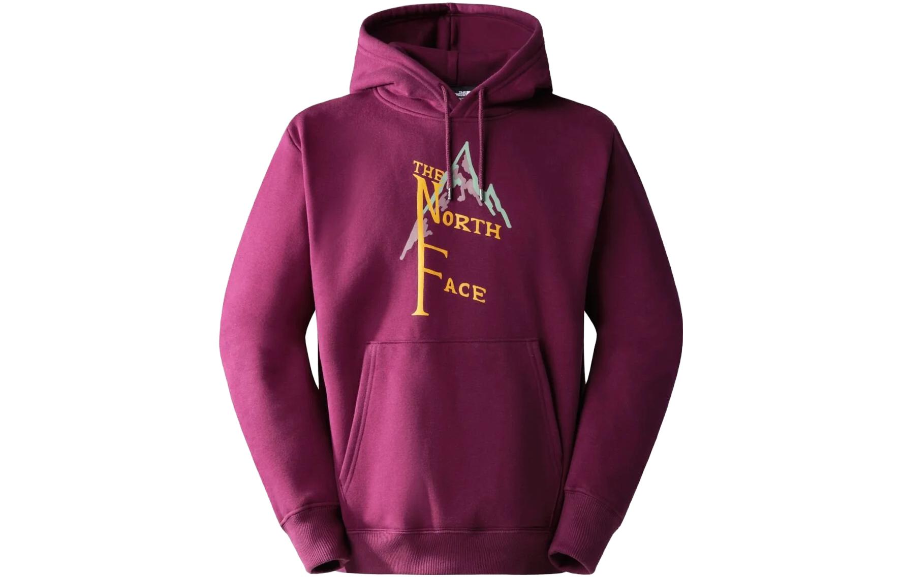 TNF Purple Letter Print Slim Fit Hoodie NF0A84GK-LI7