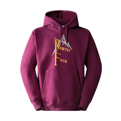 TNF Purple Letter Print Slim Fit Hoodie NF0A84GK-LI7