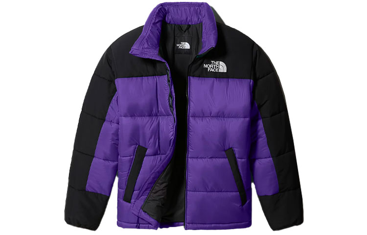TNF Purple Logo Patch Colorblock Puffer Jacket Winter Warmth NF0A4QYZ-NL4 圖 4