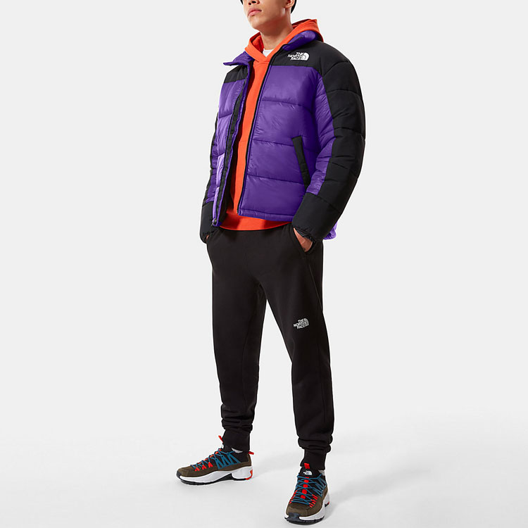 TNF Purple Logo Patch Colorblock Puffer Jacket Winter Warmth NF0A4QYZ-NL4 圖 5