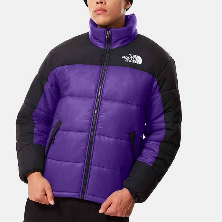 TNF Purple Logo Patch Colorblock Puffer Jacket Winter Warmth NF0A4QYZ-NL4 圖 7