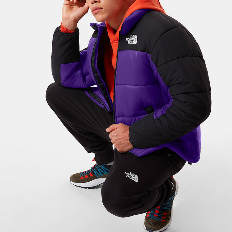 TNF Purple Logo Patch Colorblock Puffer Jacket Winter Warmth NF0A4QYZ-NL4 圖 8