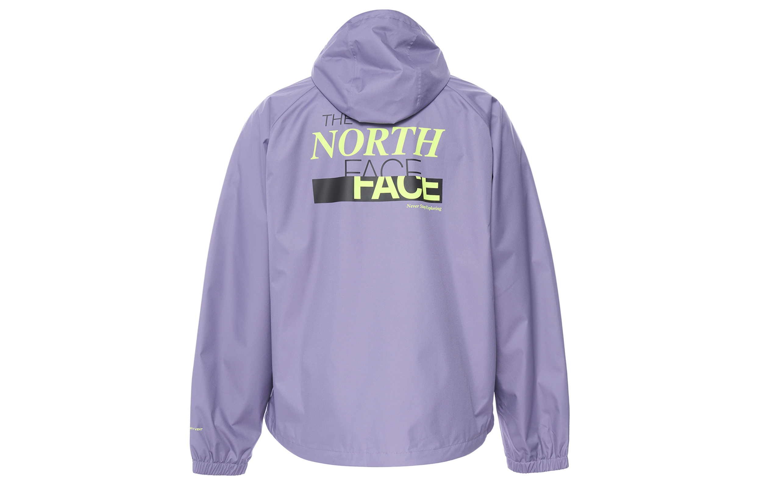 TNF Purple Waterproof Letter Print Loose Hoodie Jacket NF0A7ZYD-RK4 圖 3