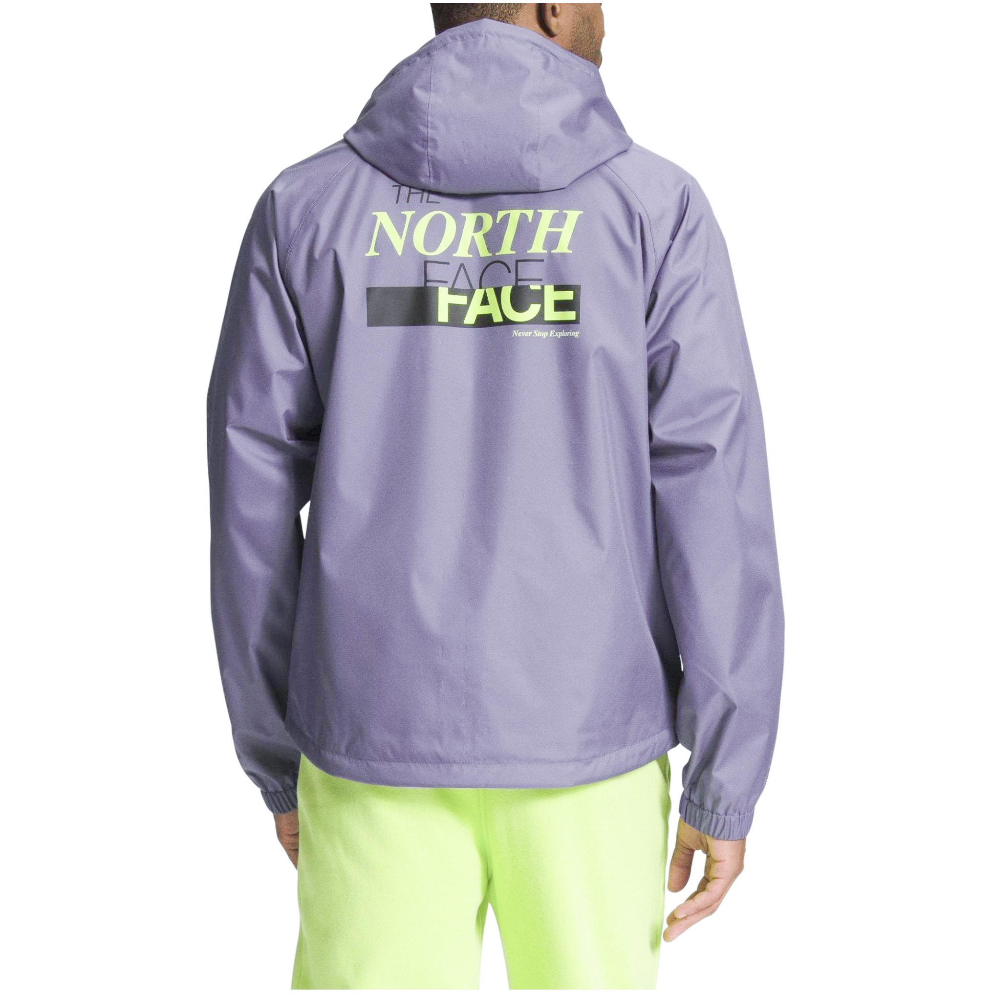 TNF Purple Waterproof Letter Print Loose Hoodie Jacket NF0A7ZYD-RK4 圖 5
