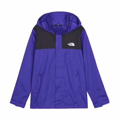 TNF Purple Waterproof Windproof Colorblock Logo Hoodie Jacket NF0A4UAU-ZXC