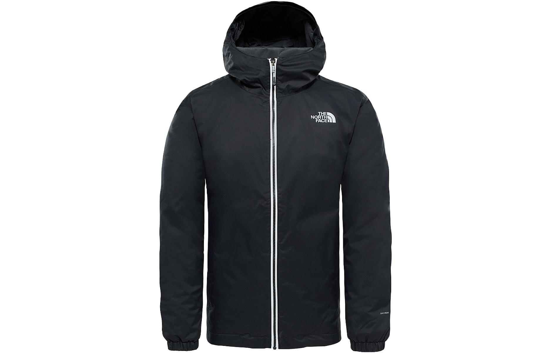 TNF Quest Black Waterproof Windbreaker Hooded Jacket NF0AC302-JK3