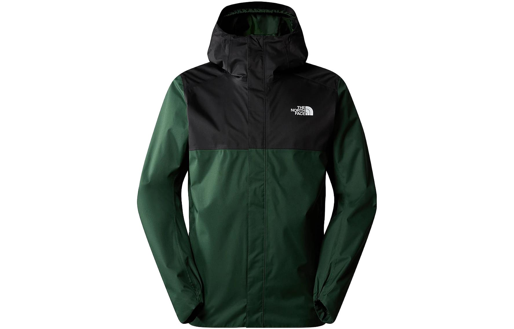 TNF Quest Colorblock Logo Windproof Waterproof Hoodie Jacket Green NF0A3YFM-KII