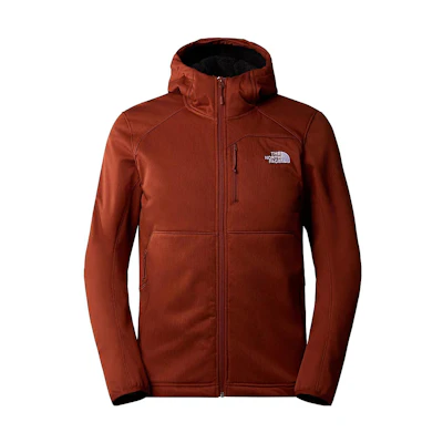 TNF Quest Softshell Hoodie Jacket Solid Logo - Dark Red NF0A3YFP-URZ
