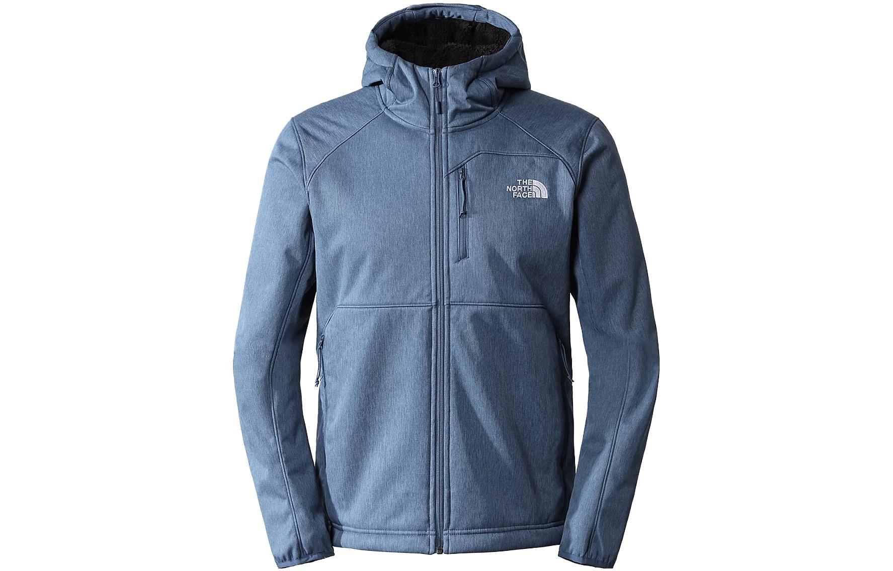 TNF Quest Softshell Jacket Mist Blue Hooded Logo Design NF0A3YFP-LNL