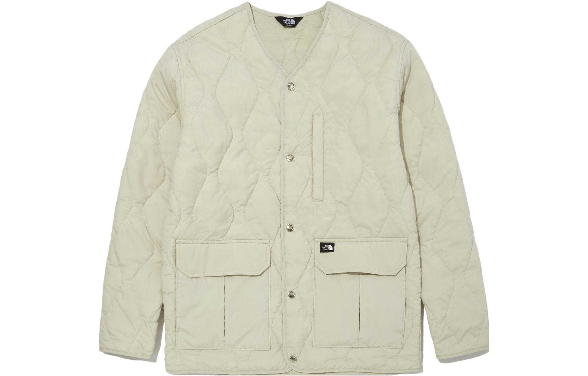 TNF Quilted Cotton Jacket Unisex Light Beige NJ3NN02C