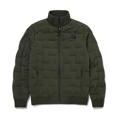 TNF Quilted Puffer Jacket with High Collar and Zip Closure NJ1DM69B
