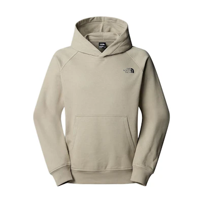 TNF Raglan Redbox Graphic Logo Hoodie Grey Pullover Sweatshirt NF0A8A3T-9IT