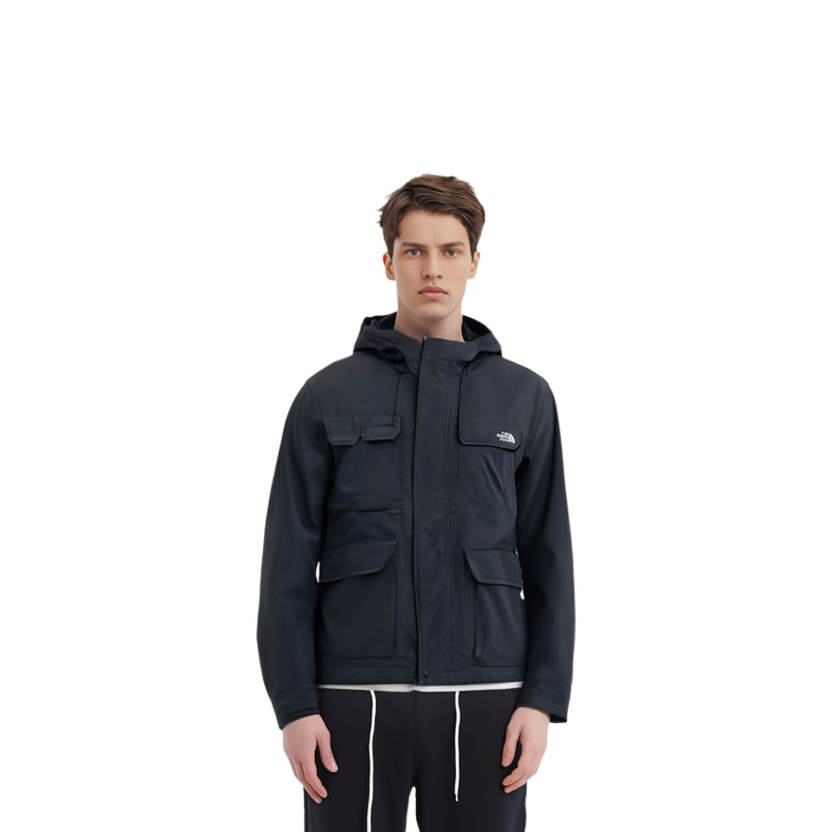 Purchase The North Face Ranger Logo Hoodie Jaket Outdoor Multi-Pocket Unisex - Charcoal. NJ3BP53J