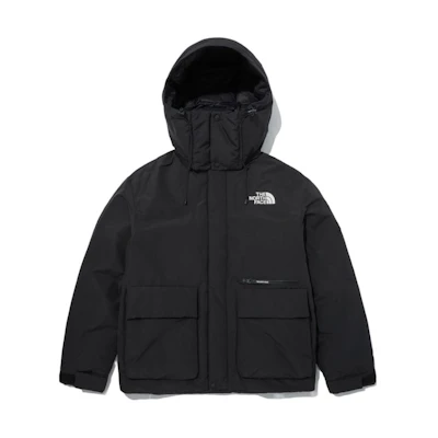 TNF Ranger Logo Unisex Black Down Zip Hoodie Jacket NJ1DP58J