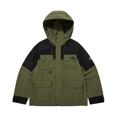 TNF Ranger Military Green Logo Zip Pocket Utility Jacket Unisex NJ3BP50K
