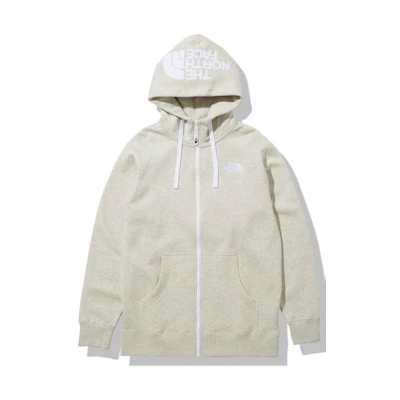 TNF Rearview Full Zip Hoodie Beige Japan Edition Logo Design NT62130-OM