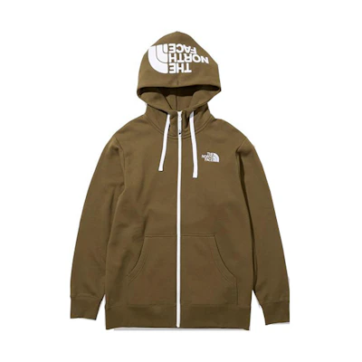 TNF Rearview Full Zip Hoodie Brown Unisex Logo Design Japan Edition NT62130-MO