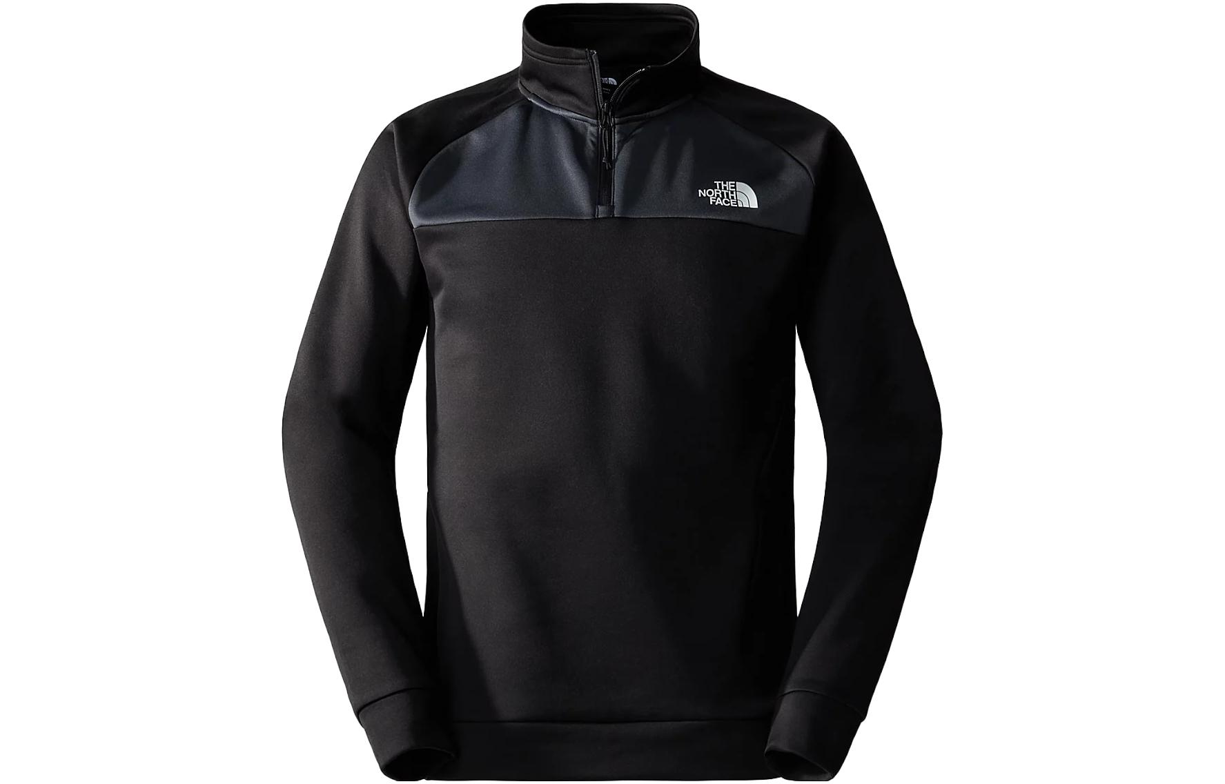 TNF REAXION Retro Colorblock Logo Pullover Sweatshirt Black NF0A855L-KT0