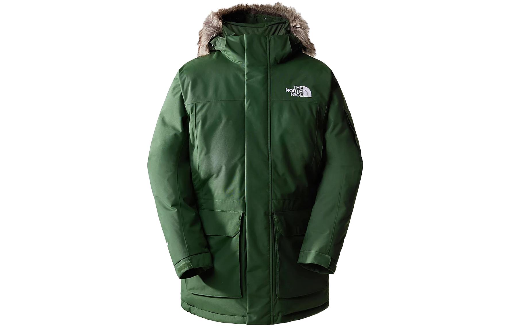 TNF Recycled McMurdo Down Parka 550 Green Waterproof Coat NF0A4M8G-I0P