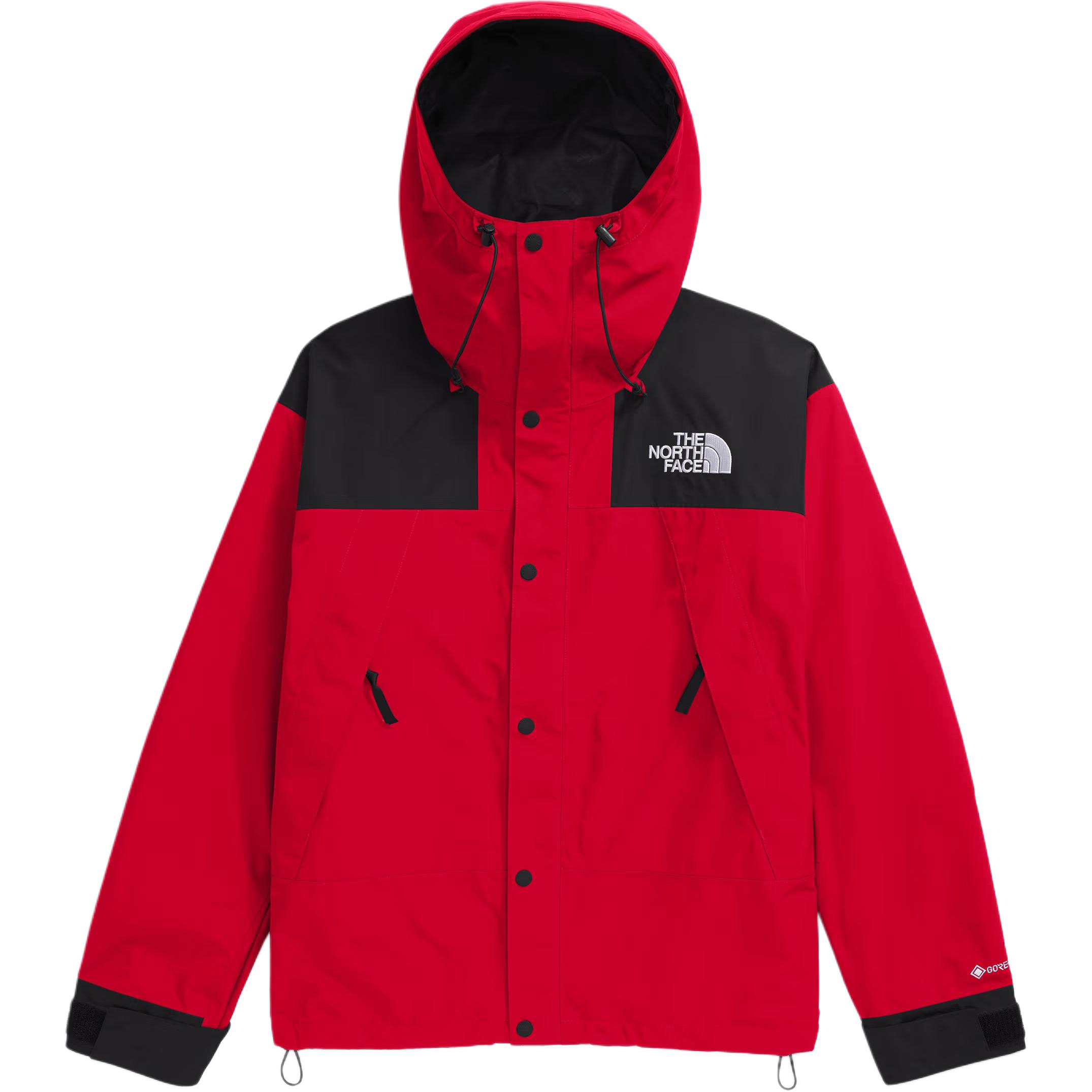 The North Face Red/Black Colorblock Loose Zip-Up Hoodie Jacket NF0A831M-KZ3