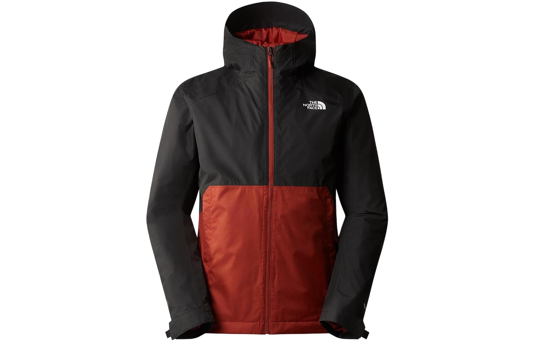 TNF Red/Black Colorblock Waterproof Breathable Hooded Jacket Men NF0A3YFI-WEW