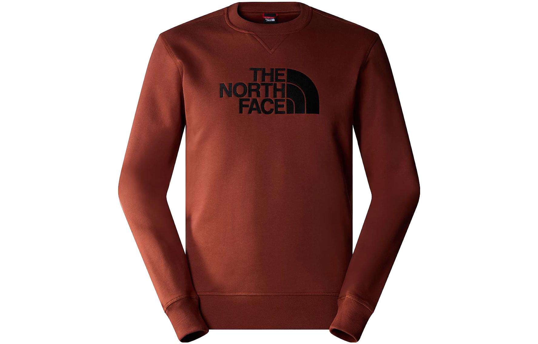 TNF Red Brown Crewneck Sweatshirt with Logo Print NF0A4SVR-UBC