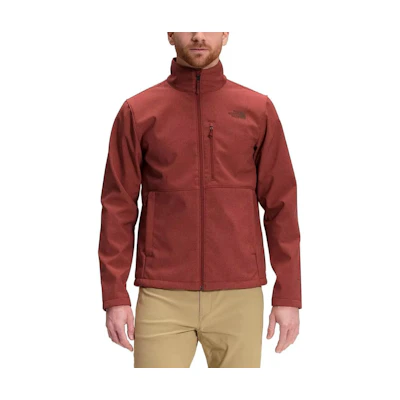 TNF Red Brown Embroidered Logo Zip-Up Jacket NF0A4R2A-BJL