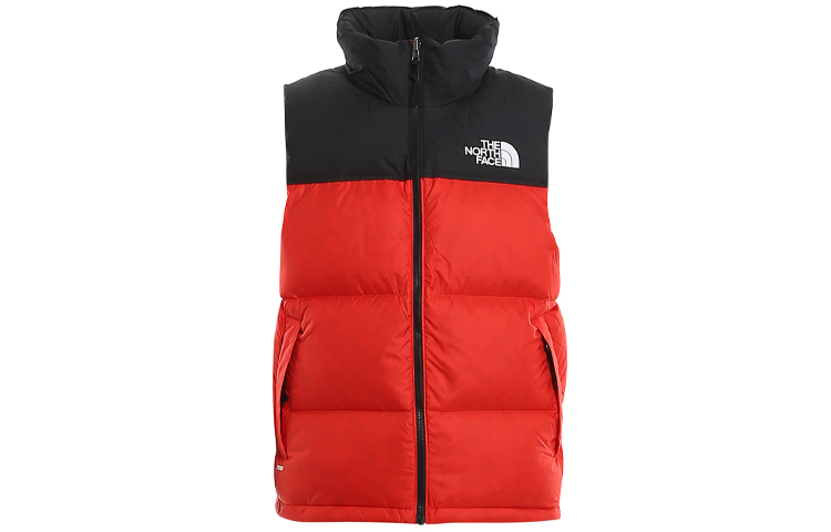 The North Face Red Color Block Down Vest NF0A3JQQ-15Q