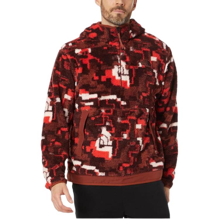 TNF Red Colorblock Hooded Jacket NF0A84HX-OOP