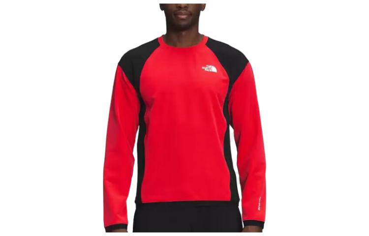 TNF Red Colorblock Logo Crewneck Sweatshirt NF0A5J57-V33