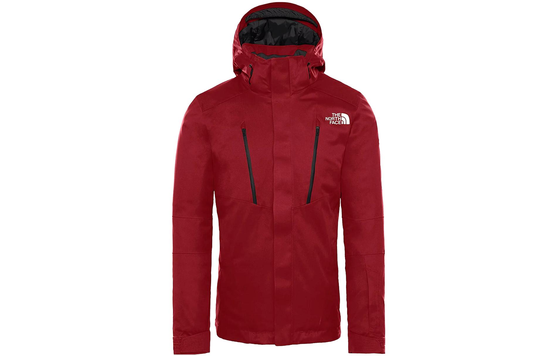 TNF Red Colorblock Windproof Waterproof Hooded Jacket NF0A2TXU-P3D