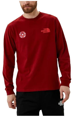 The North Face 紅色男款長袖圓領印花衛衣 NF0A5J37-619 Buy The North Face 紅色男款長袖圓領印花衛衣 NF0A5J37-619