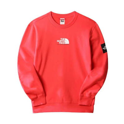 TNF Red Crewneck Sweatshirt with Logo Print NF0A7X36V-331