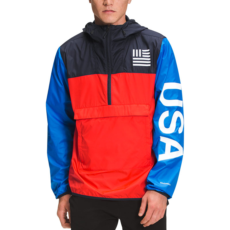 TNF Red Half-Zip Colorblock Hooded Jacket NF0A4CLO-TT4 圖 4