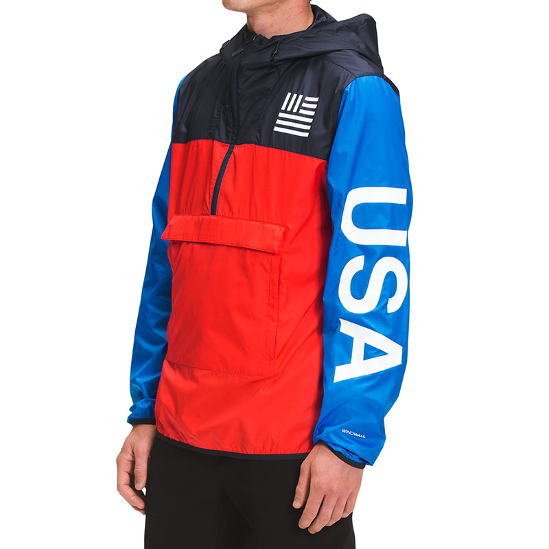 TNF Red Half-Zip Colorblock Hooded Jacket NF0A4CLO-TT4 圖 6