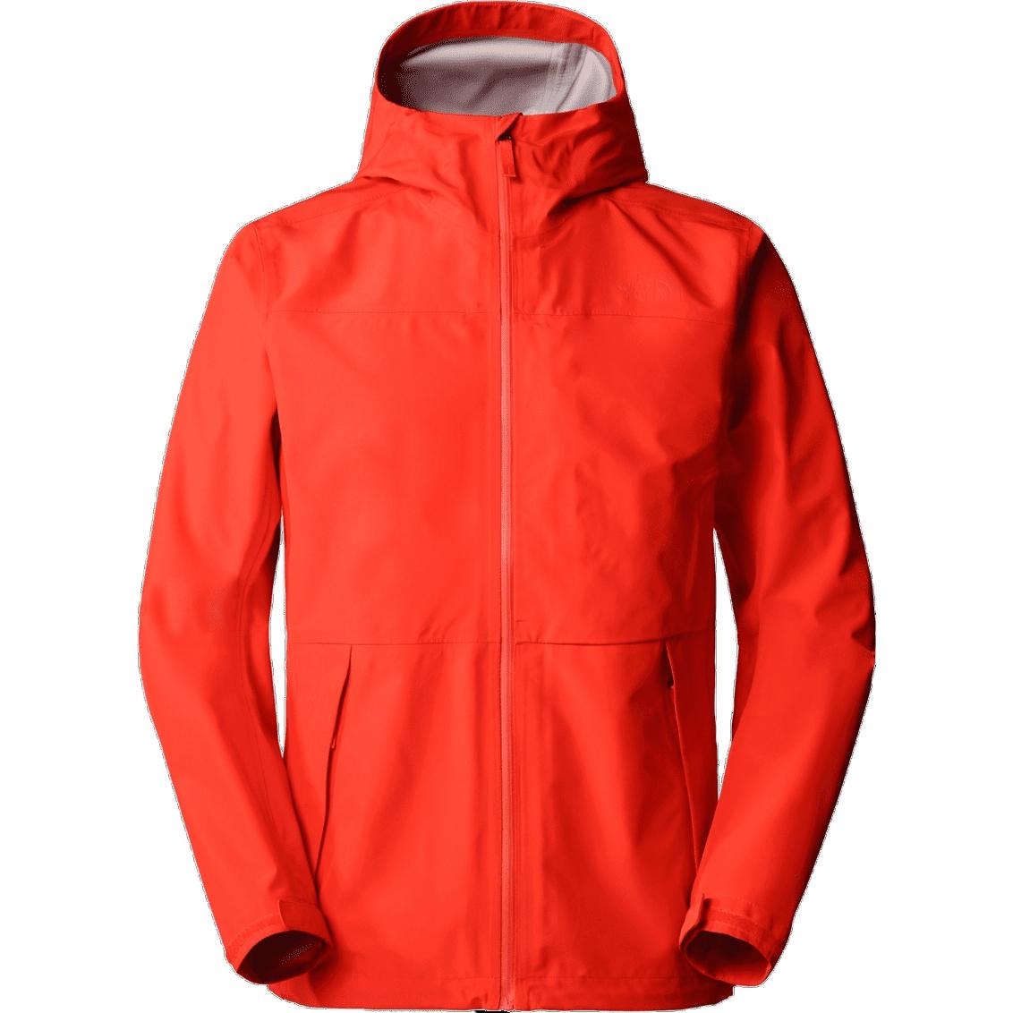 TNF Red Hooded Jacket with Zip Pockets Long Sleeve NF0A7QB2-15Q