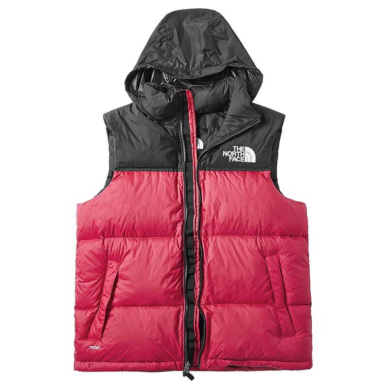 The North Face Red Hooded Vest NF0A496T-682