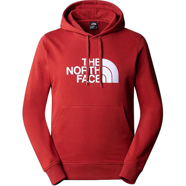 TNF Red Letter Printed Logo Pullover Hoodie for Men NF00A0TE-POJ