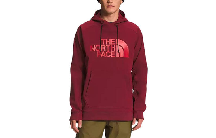 TNF Red Logo Print Pullover Hoodie NF0A3M4E-D0D
