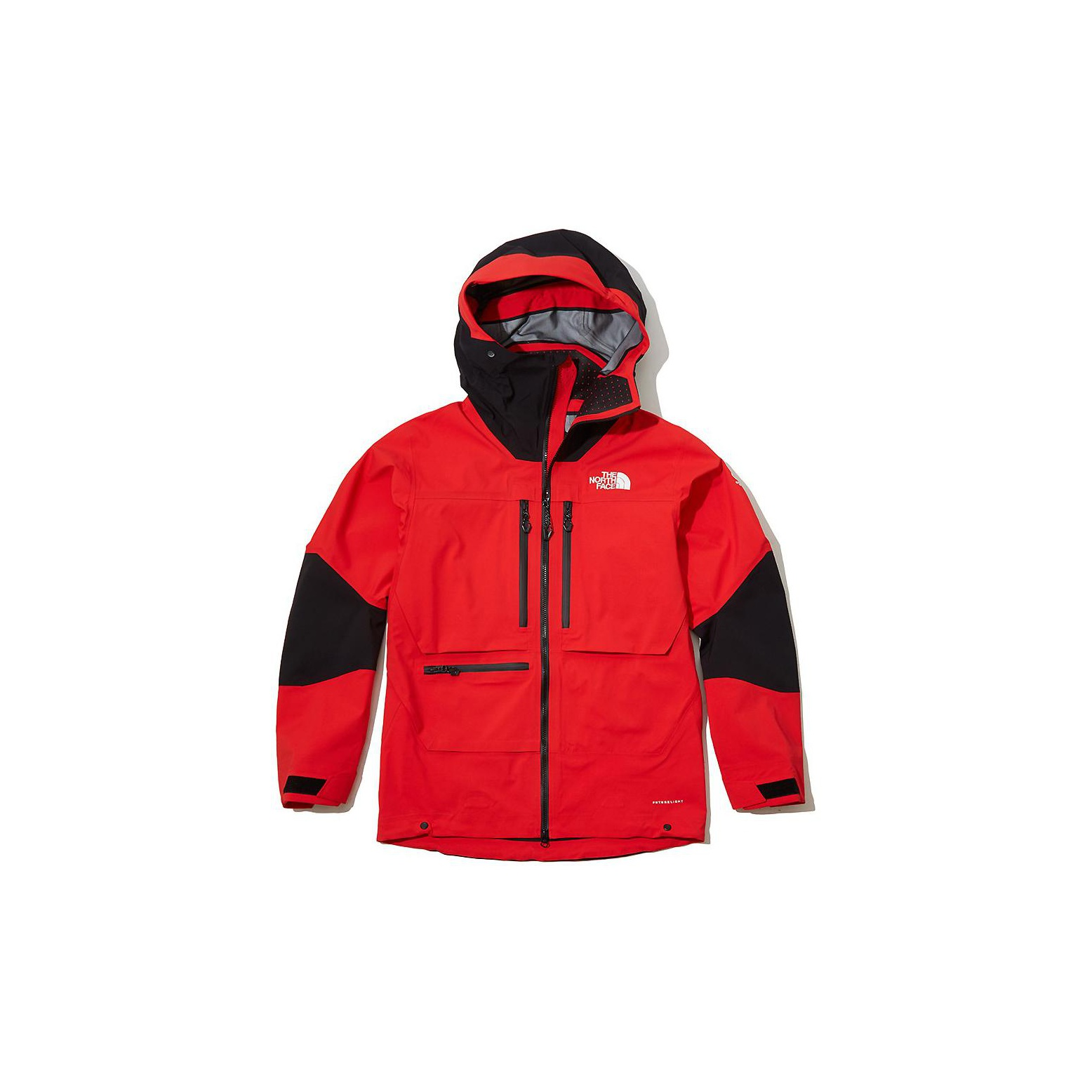 TNF Red Logo Print Zip-Up Hoodie Jacket NJ2HL11B
