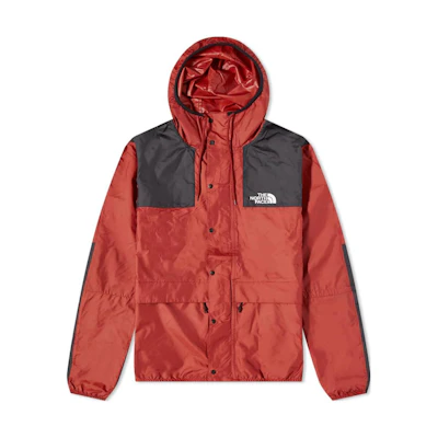 TNF Red Logo Printed Patchwork Hooded Jacket NF00CH37-BDQ