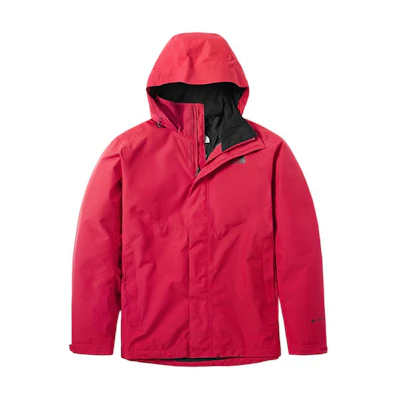 TNF Red Outdoor Logo Print Detachable Hood Zip Jacket NF0A496X-682