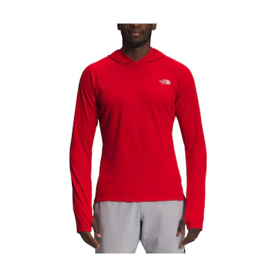 TNF Red Pullover Hoodie with Logo Print NF0A53BS-682