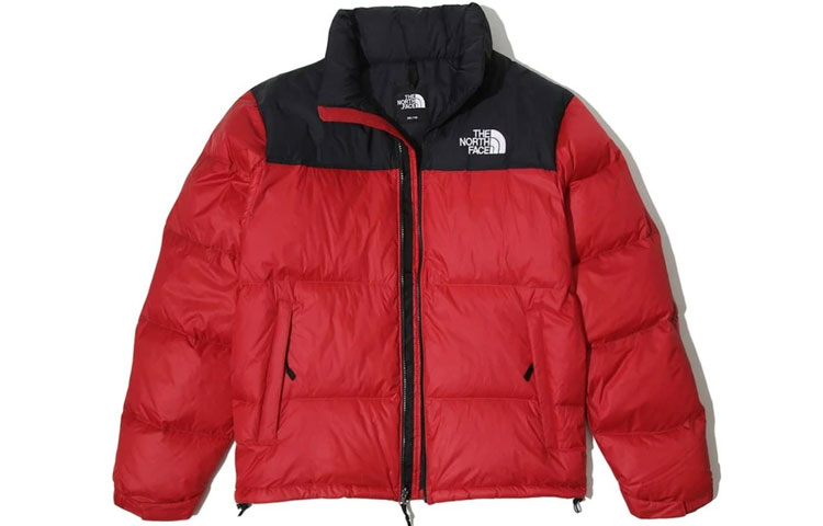 TNF Red Retro Puffer Jacket Winter Unisex Style NJ1DK50F