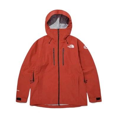 TNF Red Solid Color Full-Zip Multi-Pocket Hooded Jacket NJ2GP73C