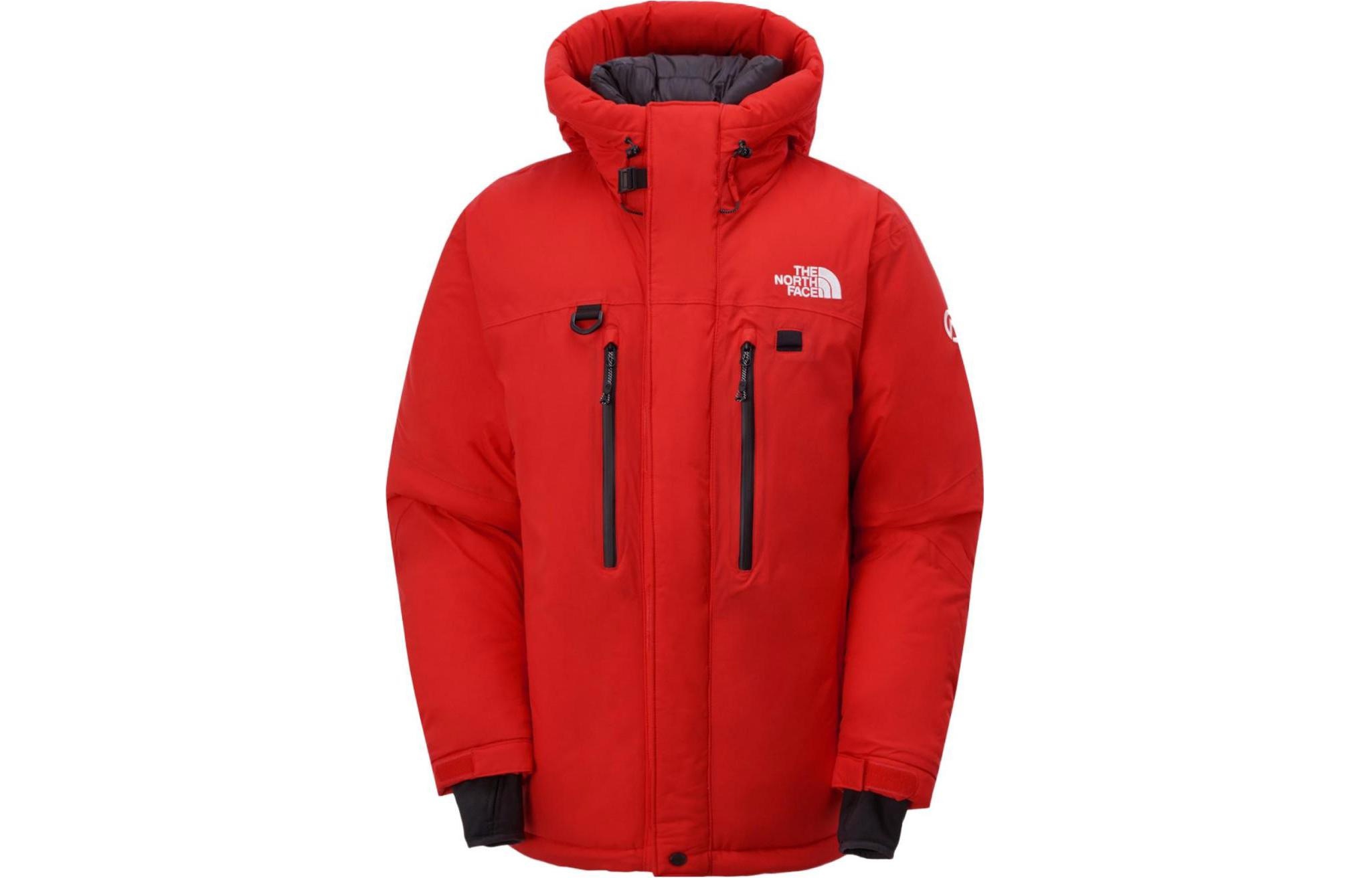 TNF Red Unisex Hoodie Full-Zip Padded Jacket Casual Wear NJ1DP99B