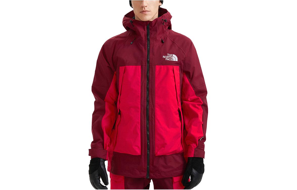 TNF Red Waterproof Hooded Hiking Jacket NF0A7UTQ-D0D