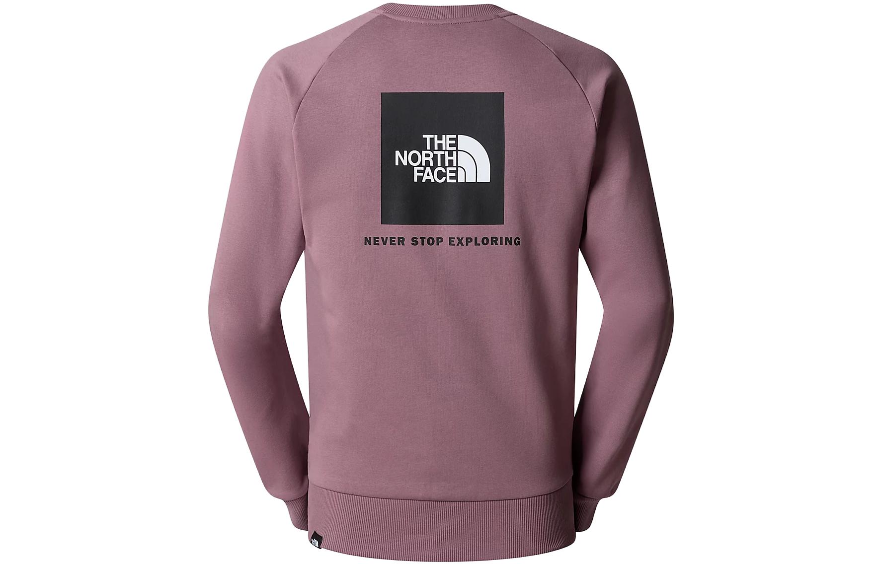 TNF Redbox Logo Graphic Crewneck Sweatshirt for Men - Gray Pink NF0A4SZ9-I0V