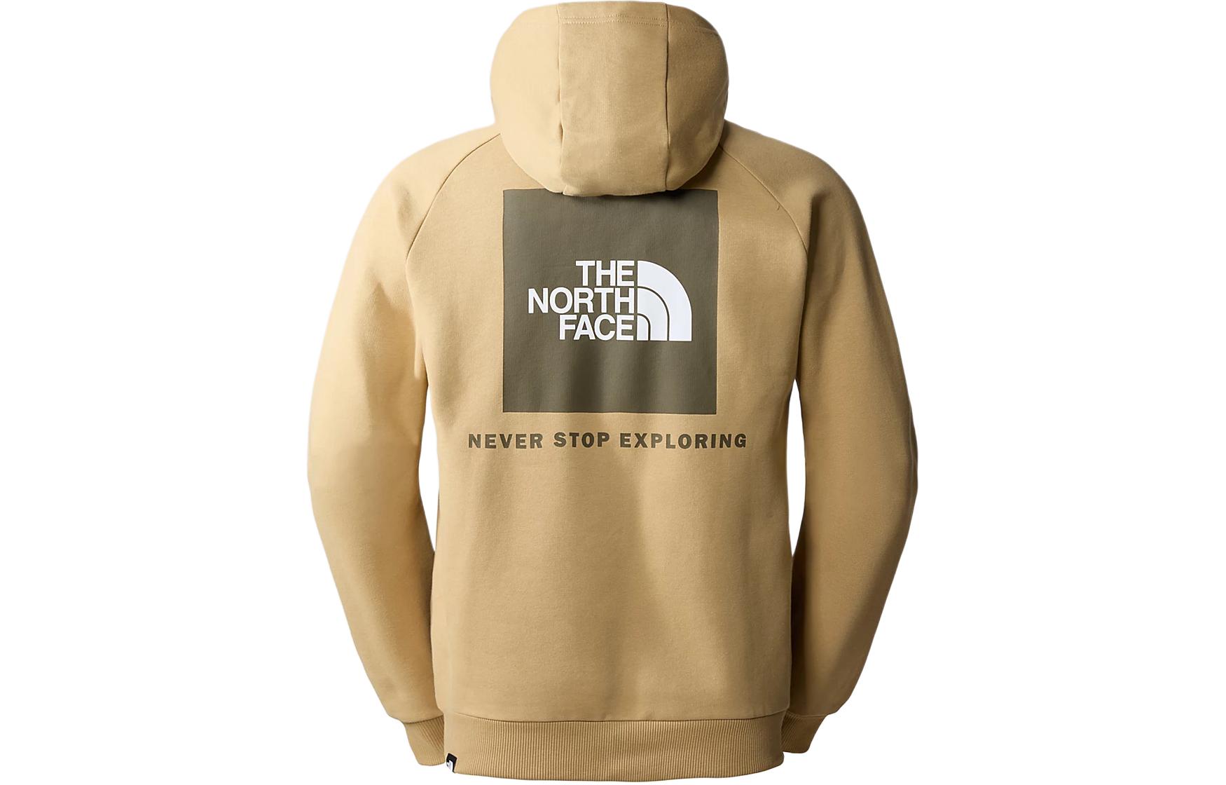 TNF Redbox Logo Hoodie Khaki Fleece Pullover NF0A2ZWU-LK5
